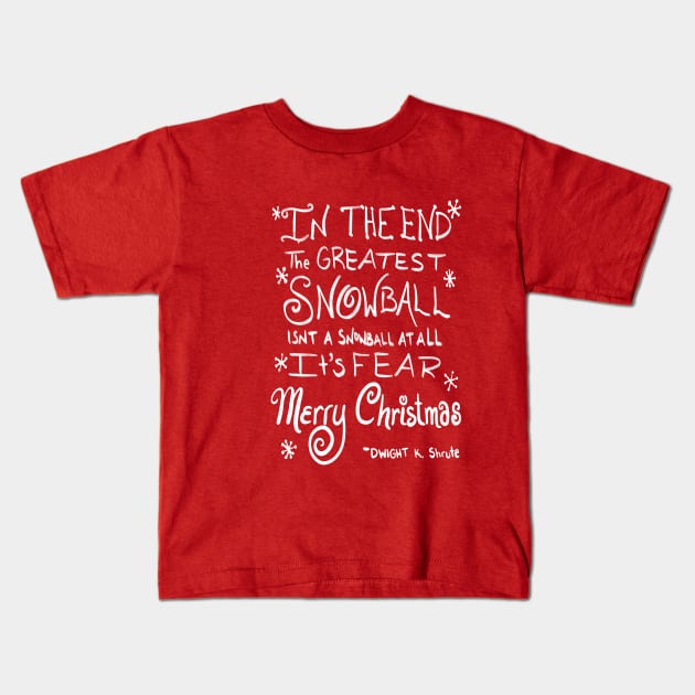 The Greatest Snowball Kids T-Shirt by Toni Tees